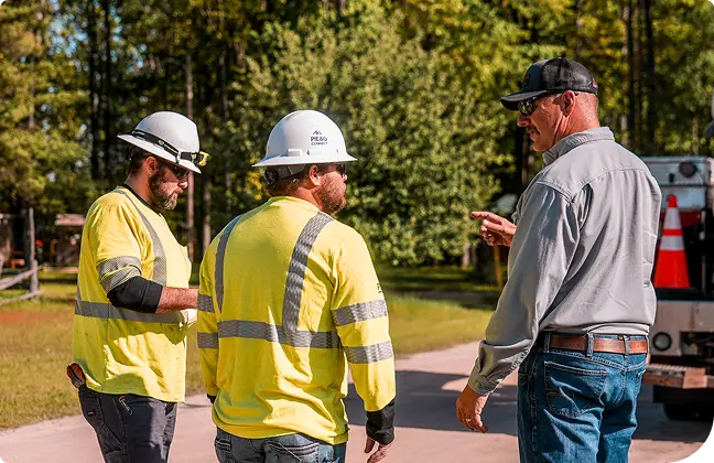 PIE&G members touring a facility